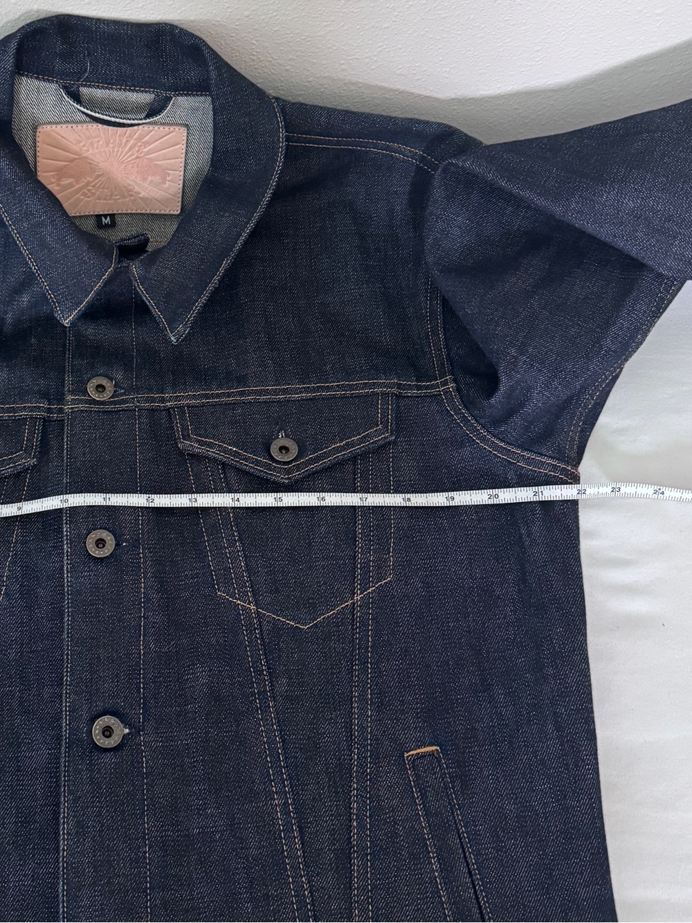 *UPDATED DESCRIPTION* Brave Star Ironside Dark Selvage Denim Trucker Jacket M - Picture 12 of 15